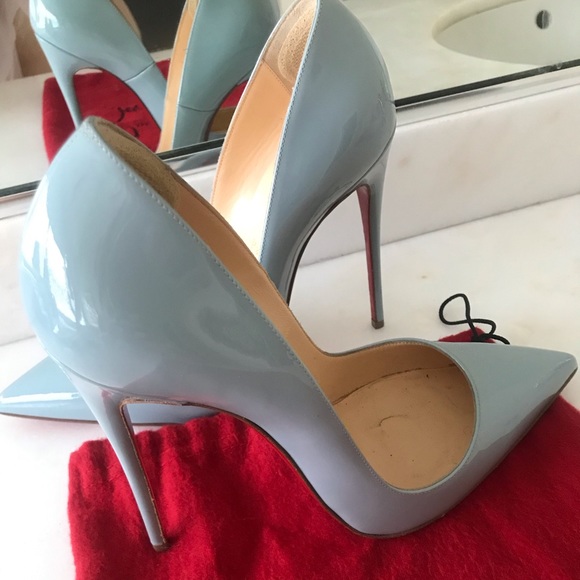 SOLD Christian Louboutin Blue So Kate 120mm 37.5 - Picture 2 of 7
